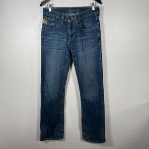 Cinch Jeans Mens 31x36 Blue Denim Boot Cut Reed Western Cowboy Rodeo